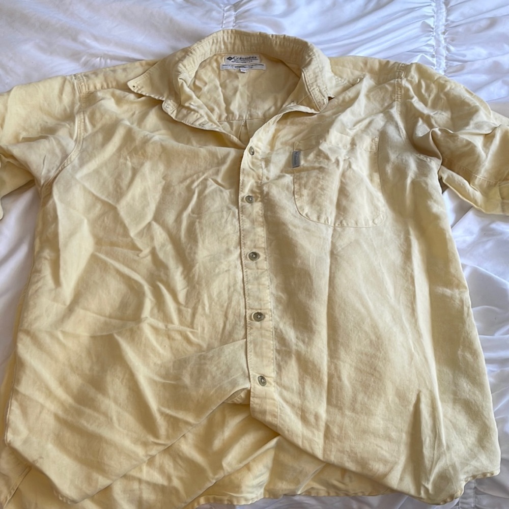 Mens Colombia shirt yellow